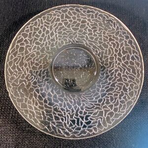 Jeanette Glass Vintage Depression Glass Crackle Salad Plate